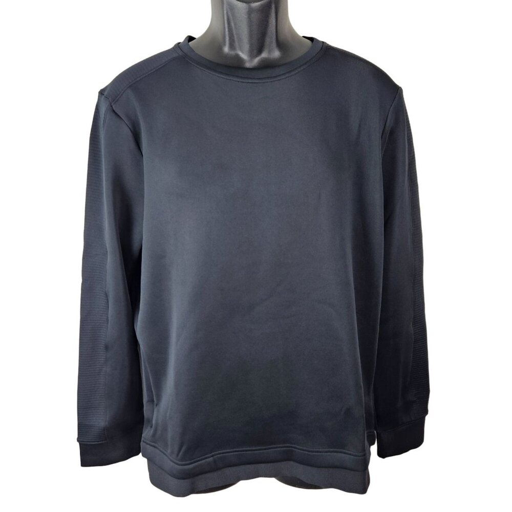 All In Motion Mens Black Long-Sleeve Crewneck Sweatshirt Size Medium Casual